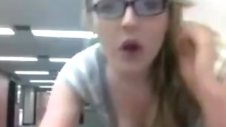 Library Webcam Masturbation