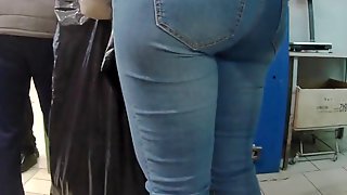 Two big asses milf in shop