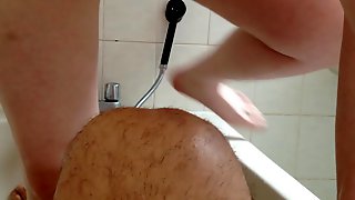In the bathtub with my dirty slut 