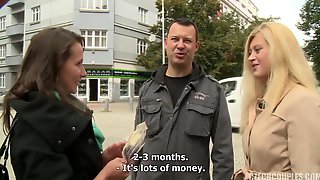 Czech couple for cash agrees to have sex with another couple