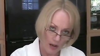 Old Female Doctor Handjob And Great Cumshot