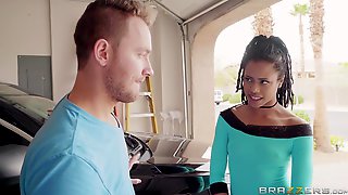 Brazzers Interracial Porn Scene Featuring Beautiful Black Pornstar