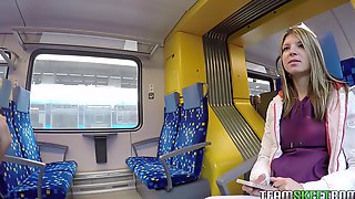 Petite Russian Spinner Has A Train Toilet Casual Sex