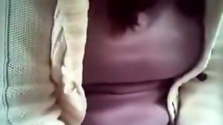 Busty girl groped by penis