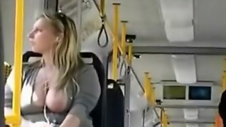 Boobs and nipple flashes in Train