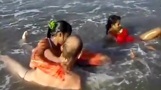Bangladeshi Sex Video, Indian Outdoor, Indian Threesomes, Beach