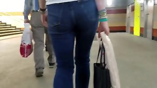 Woman with small tight ass