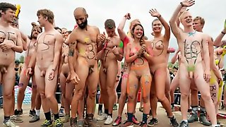 Public Nudist, Naked Running