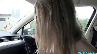 Flat chested Russian blonde gets paid to be fucked