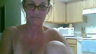 Granny Playing On Cam