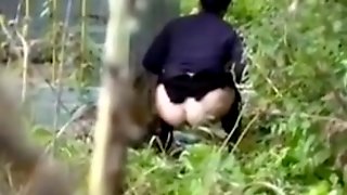 Voyeur Pissing Outdoors, Hidden Piss