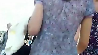 Sexy Dressed Teen, Accidental Upskirt, See Through Dress