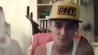 2 Hot Boys Camming And Wank Together And Cum