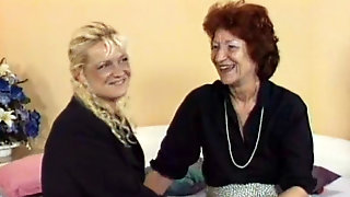 German Granny Lesbian, Granny Strapon