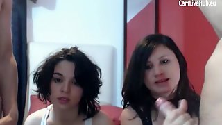 4 way sex fest live 4 some big cock swingers web cam pt one