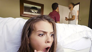 Brunette Keisha Grey caresses dick with her asshole