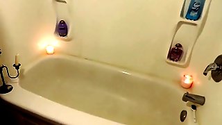 Hd Milkymama Submerged In Tub Then Plays With Clit