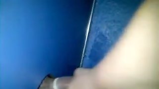 Mature slut plays with strangers in the glory hole booth