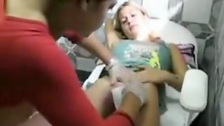 Getting Waxed, Pussy Wax, Voyeur Waxing