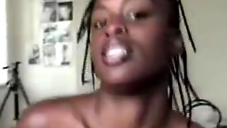 Black babe chastity pov blowjob