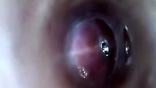 Look Inside My Cock Endoscope With Test Tube Int...