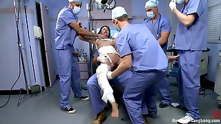 Operation patient in middle of gangbang