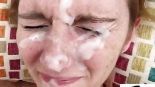 Slut from poland - unwanted facial  - brothel video