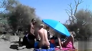 Beach Masturbation