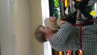 Grocery store upskirts with lovely milfs