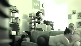 Hidden cam:bbw milf gags on giant load of cum