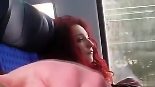 Woman sees him masturbating on the bus
