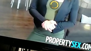 My Reaction To This Sexy Realtor Fuck Blows a Nice Load