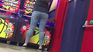 College girl big ass in jeans