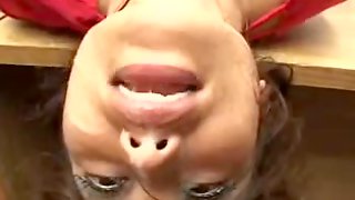 Rough throat jamming & POV assfucking lead to a facial cumshot
