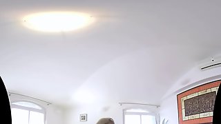 Virtual reality pov sex with busty mature housewife
