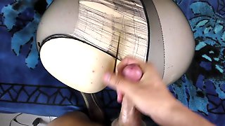 Teen Big Ass Pussyjob in Nylon Pantyhose Cum on Ass Amateur Sex