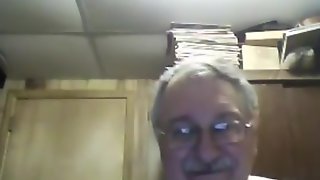 Grandpa show on webcam 3