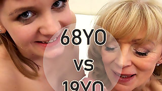 68yo and 19yo women vs Rocco! Amazing!