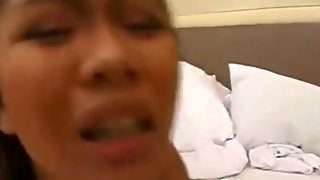 Filipina teen gets creampie from white cock