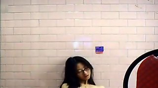 Young Asian girlfriend masturbating for boyfriend on webcam horny bitch