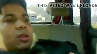 Nri lady got sucked in car shez shy but do sucking like a sl