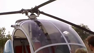 Greta milos fucks pilot of helicopter