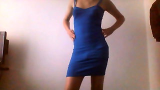 Sexy Dress, Blue Dress, Crossdresser