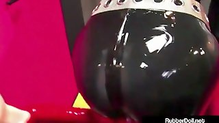 Femdom queen rubberdoll fucked by boxed doll nicci tristan!