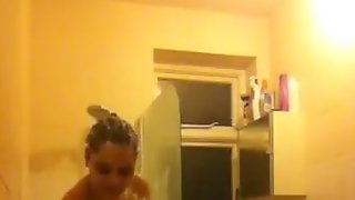 Indian NRI girl nude in shower