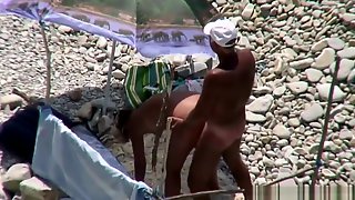 Outdoor fucking with old nudists