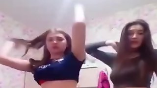 Drunk russian teens sexy tease on periscope