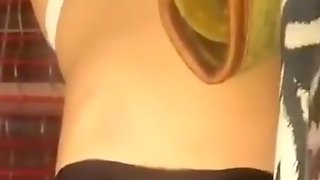 Sexy girl with perfect boobs on periscope
