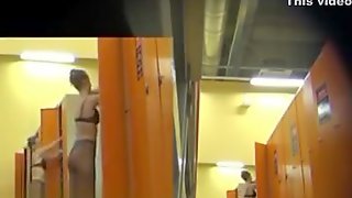 Spying next door girls in a public Shower