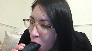 Dildo Deepthroat Blowjob With Red Lipstick Spitting lizlovejoy.manyvids.com